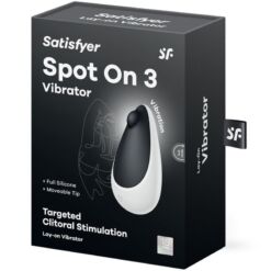 Comprar SATISFYER - SPOT ON 3 ESTIMULADOR DE CLÍTORIS NEGRO al mejor precio - Envíos Discretos