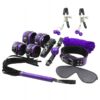Comprar SECRETPLAY - BDSM SET 8PCS LILA / NEGRO al mejor precio - Envíos Discretos