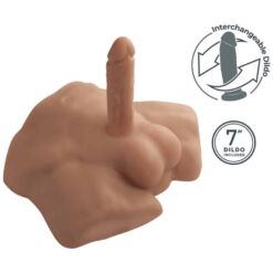 Comprar SILEXD - APOLLO S TORSO BAJO REALÍSTICO MASCULINO CARAMELO al mejor precio - Envíos Discretos