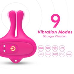 Comprar ARMONY - PINZAS PARA PEZONES MAGNÉTICA CON VIBRACIÓN FORMA CONEJO ROSA al mejor precio - Envíos Discretos
