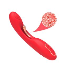 Comprar ARMONY - VIBRADOR CON LENGUA OSCILANTE ROJO al mejor precio - Envíos Discretos