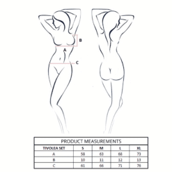 Comprar PASSION - TIVOLEA SET SUJETADOR + TANGA ROSA CLARO L/XL al mejor precio - Envíos Discretos