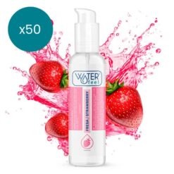Comprar WATERFEEL - LUBRICANTE BASE AGUA FRESA 175 ML PACK 50 UDS al mejor precio - Envíos Discretos